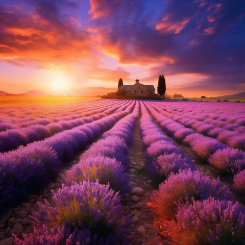 Lavender Sunset Bliss