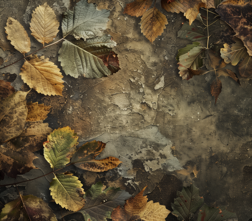 Leaves and Stones Background