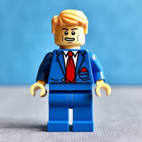 Lego Minifigure of President Donald Trump
