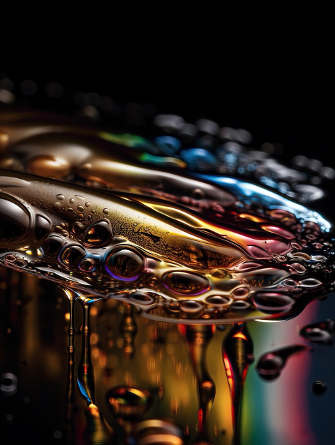 Colorful Liquid Metal Wallpaper