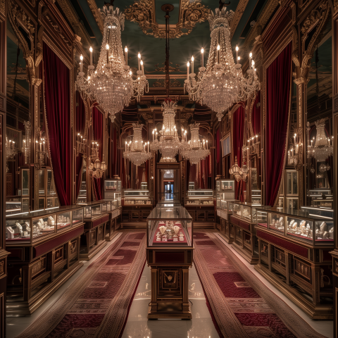 Luxurious Interior Diamond Store
