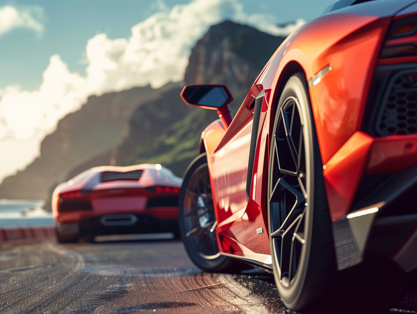 luxury sports cars with dynamic design