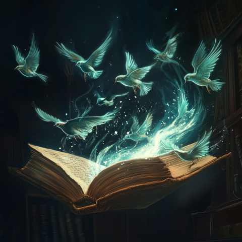 Magical Birds Emerge From Glowing Boo