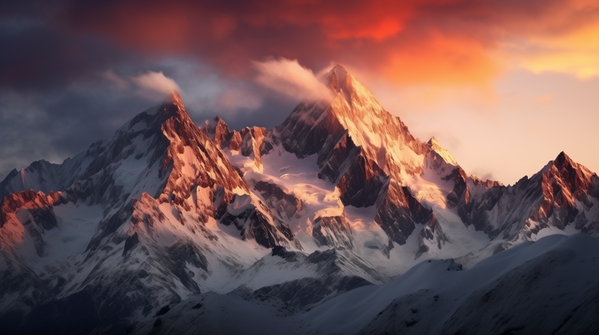 Majestic Mountain Sunrise