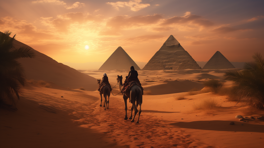 Majestic Pyramids of Giza
