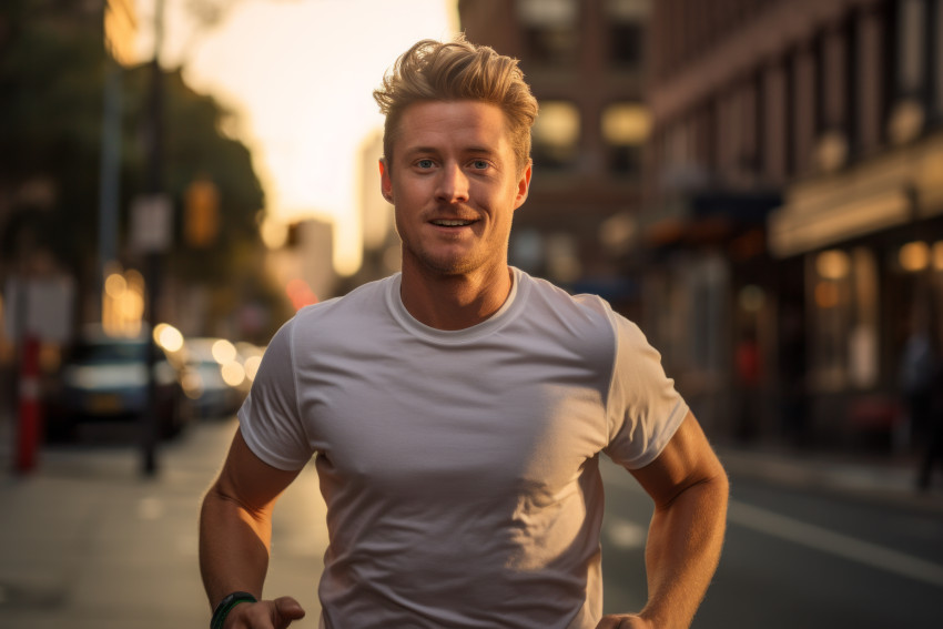 Male runner