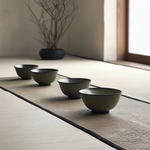 Minimalist Japanese Tea Ceremony Room