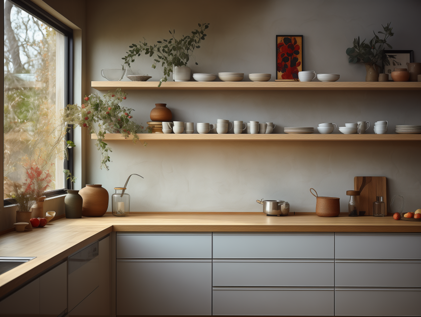 Minimalist Kitchen with Natural Light