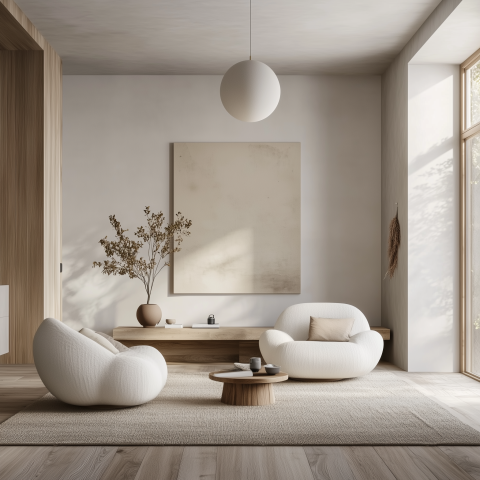Minimalist Scandinavian Living Room Design