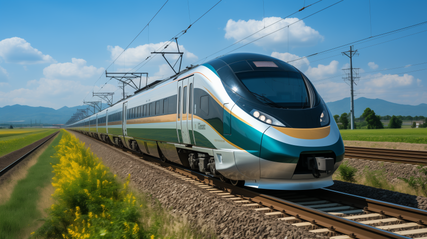 Modern High-Speed Train