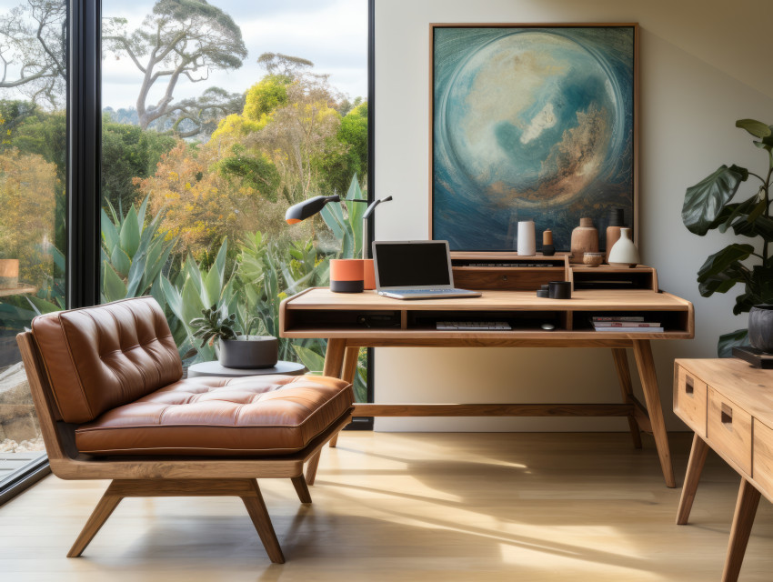 Modern home office  background