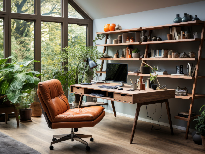 Modern home office  background