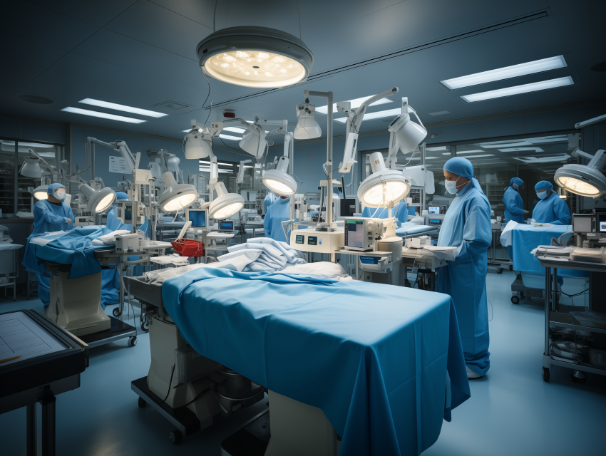 Modern Hospital Operating Room Setup