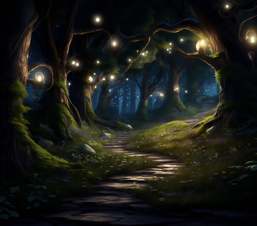 Moonlit Forest