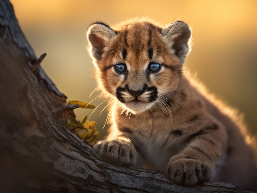 Mountain lion cub