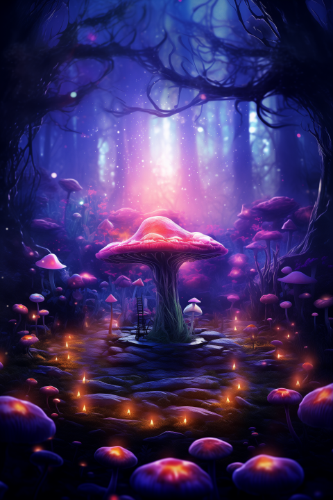 Mystical Mushroom Circle
