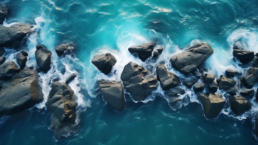 Narrow Canyon Lit by Wall Lanterns