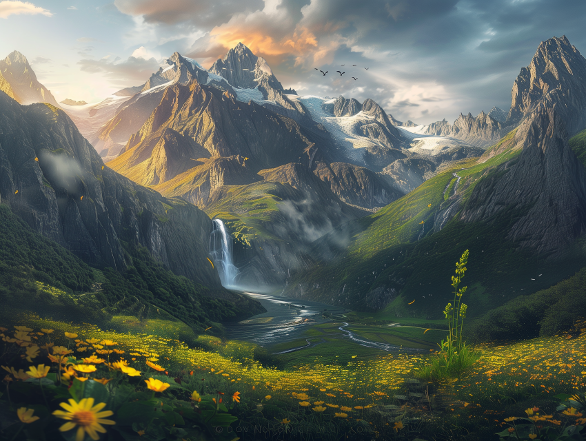 Nature's Majesty Mountain Valley