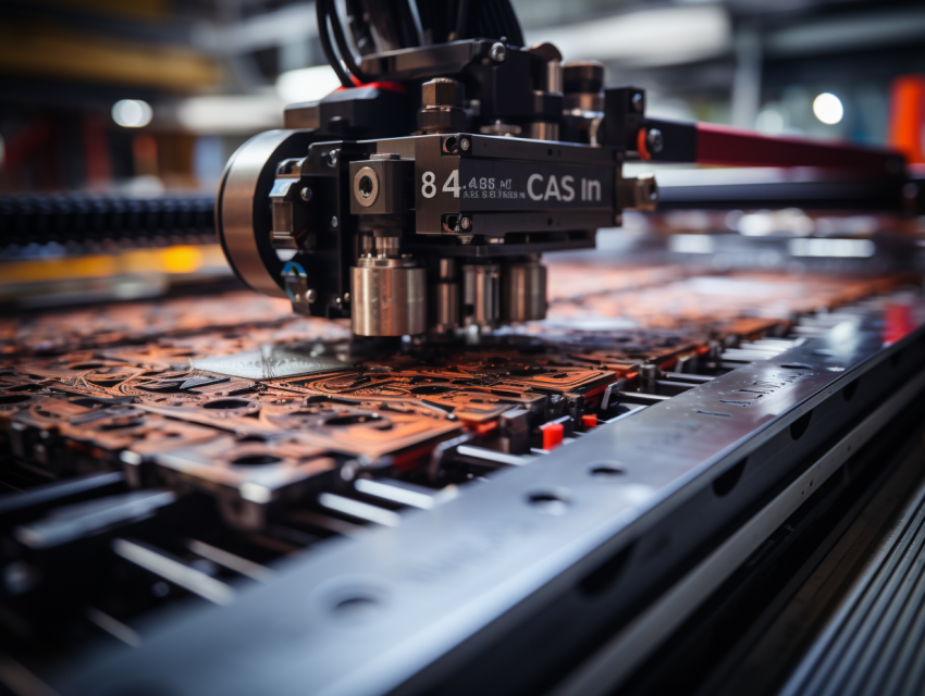 CNC Machine Cutting Decorative Metal Panels