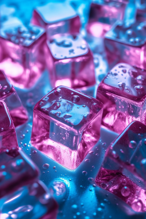 Neon Ice Cubes