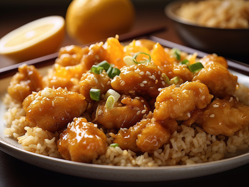 Orange Chicken With Rice