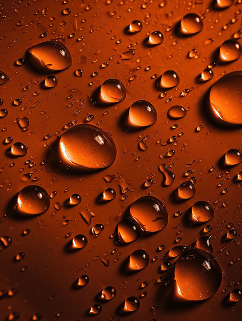 Orange Water Drops