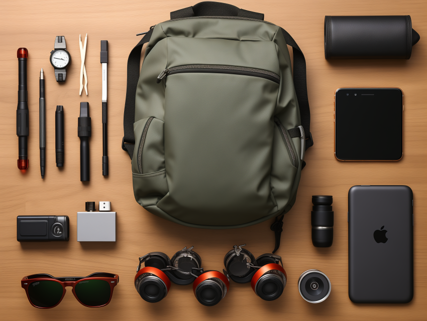 Organized Backpack and Travel Gear Essentials