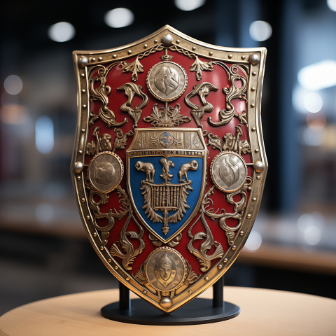 Ornate Medieval Shield Display