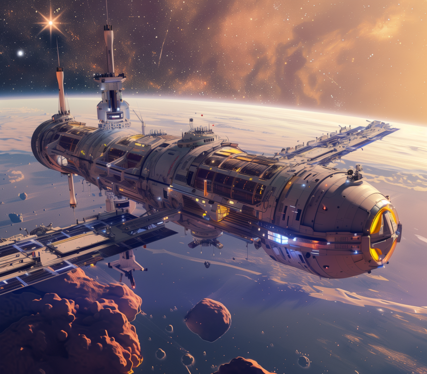 Journeying to the Future in Space Stations