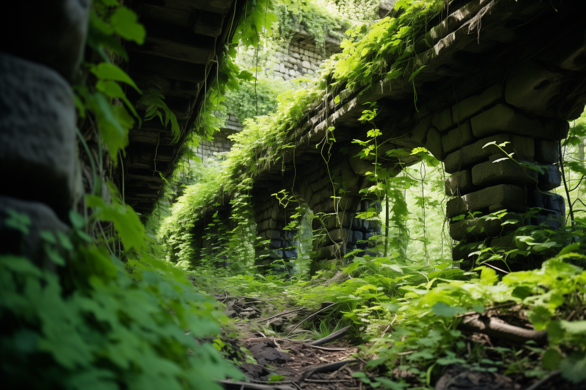 Overgrown Ruins in Dense Jungle