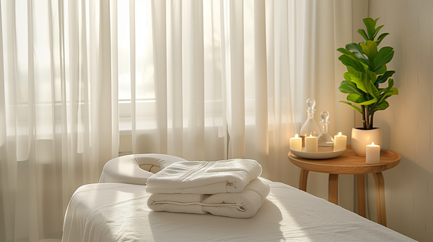 Peaceful Spa Room with Relaxing Decor