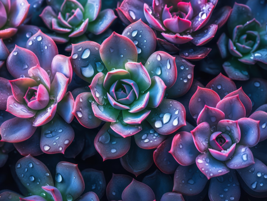 Pink and Purple Succulent Plant Wallpaper