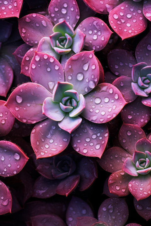 Pink and Purple Succulent Plant Wallpaper