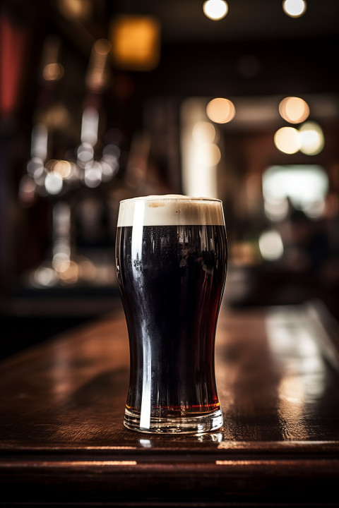 Pint of Stout Beer