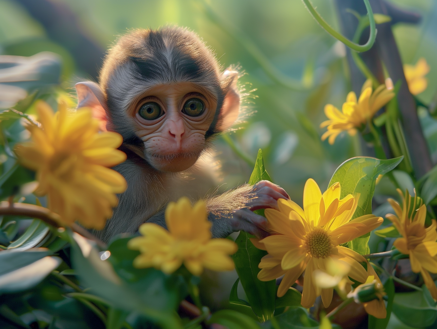 Playful interactions of baby