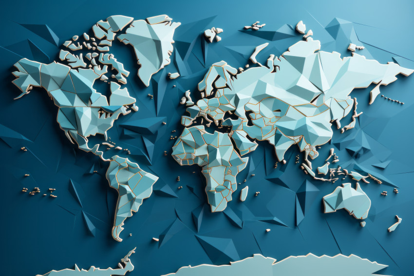 Polygon map background
