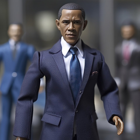 Obama Action Figure in Business Suit
