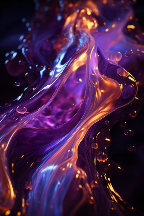 Purple lava lamp up close