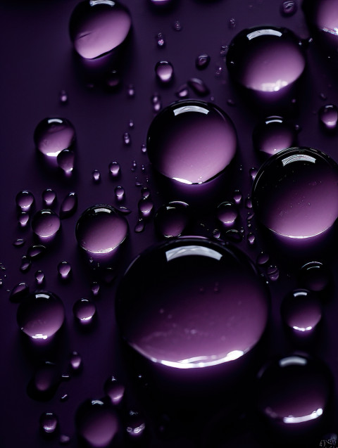 Purple Water Drops