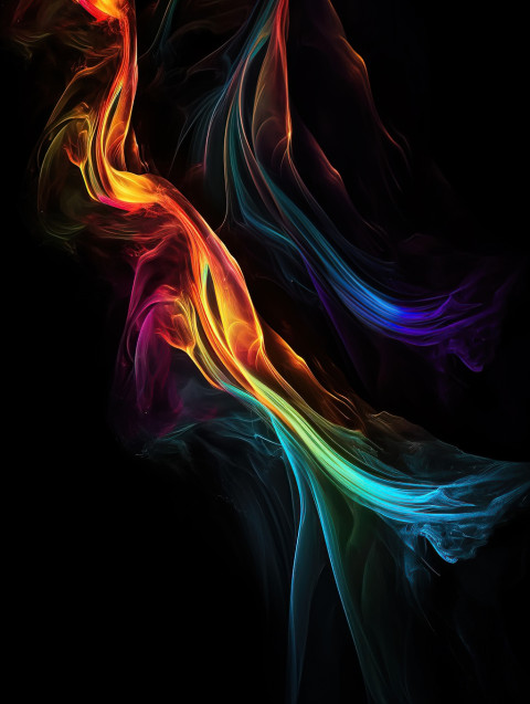 Rainbow Flame Background
