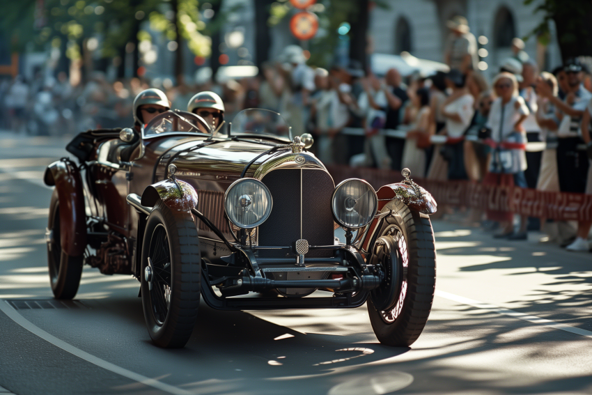 vintage rally car