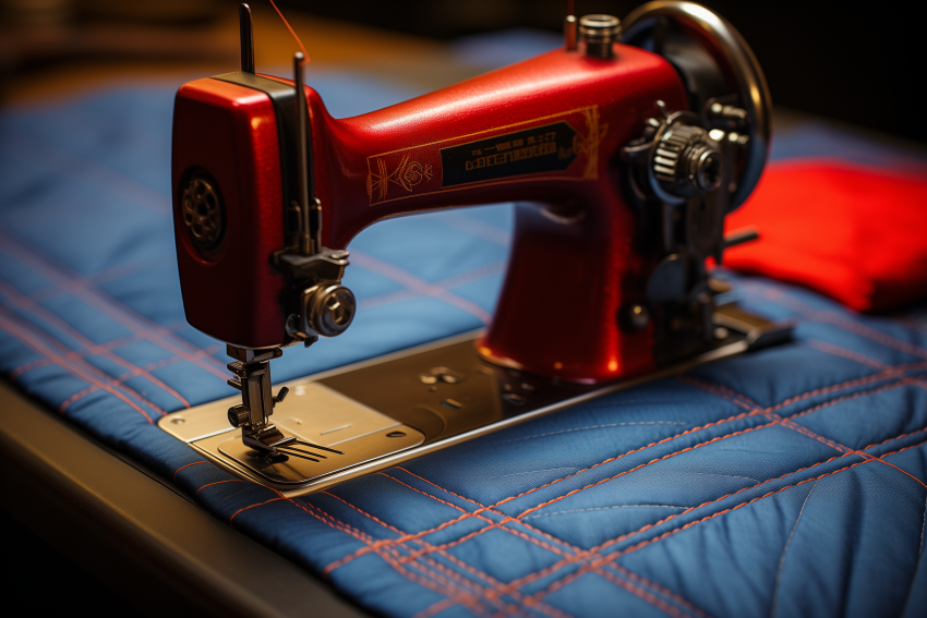 Cherry Red Sewing Machine