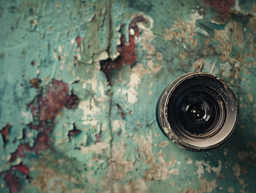 Retro Charm with camera lens
