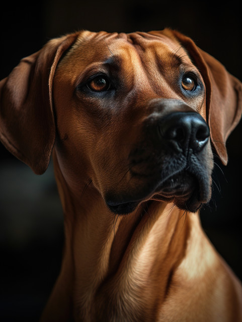 Rhodesian Ridgeback Dog Portrait