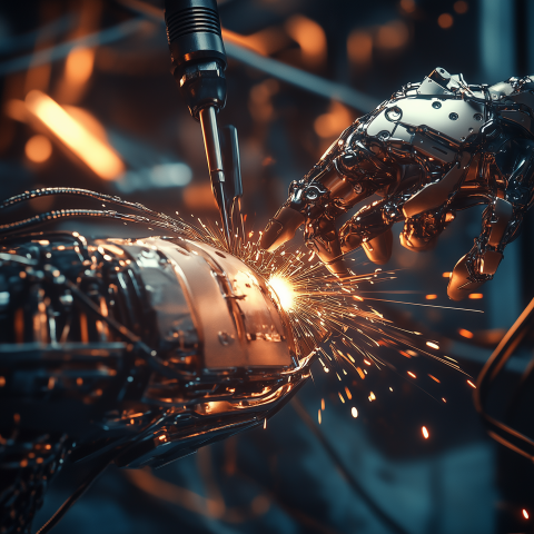 Robotic Arm Welding Machinery
