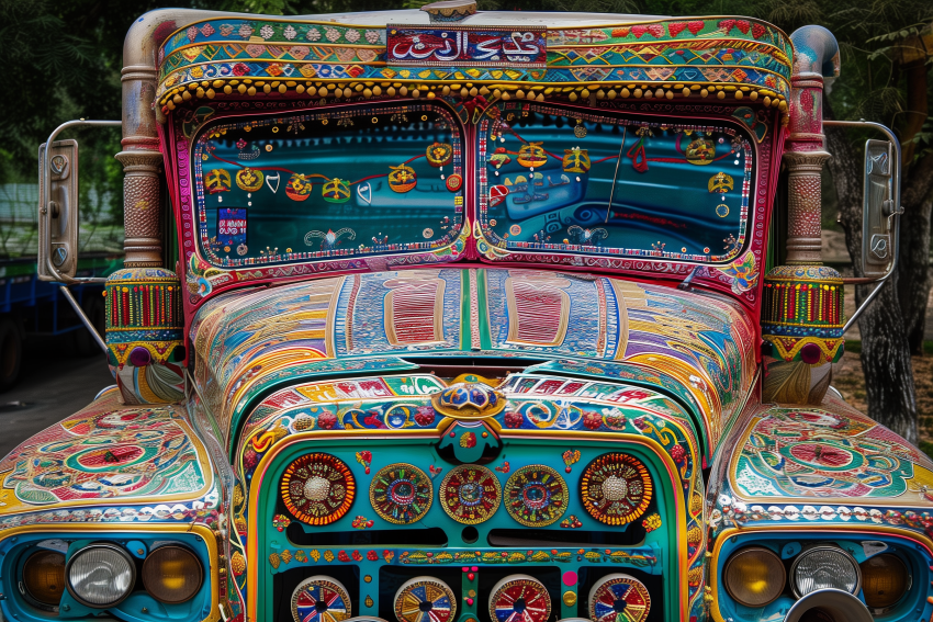 Rolling Artistry of Pakistani truck