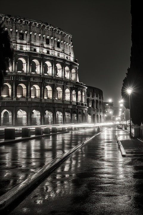 Rome at night