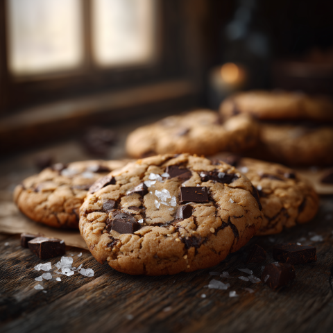 Rustic Sea Salt Chocolate Cookies