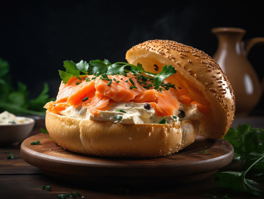 Bagel With Salmon And Cream Cheese