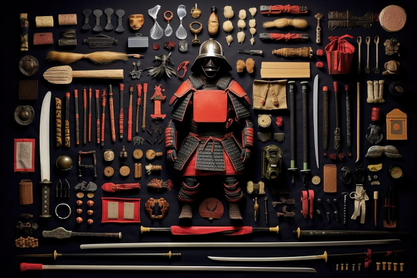 Samurai Warrior knolling